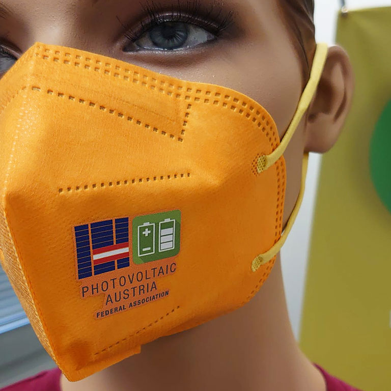 FFP2 Masken Schutzmasken bedruckt Logo
