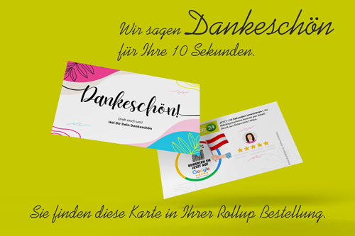 Danke für Ihre 10 Sekunden.