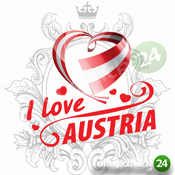 I Love Austria Schutzmaske 