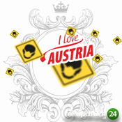 Maske Corona I love Austria