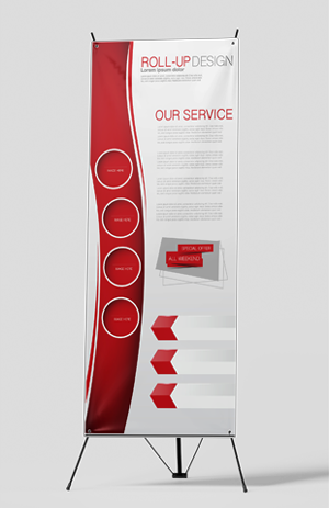 X-Banner System einfach und leicht.